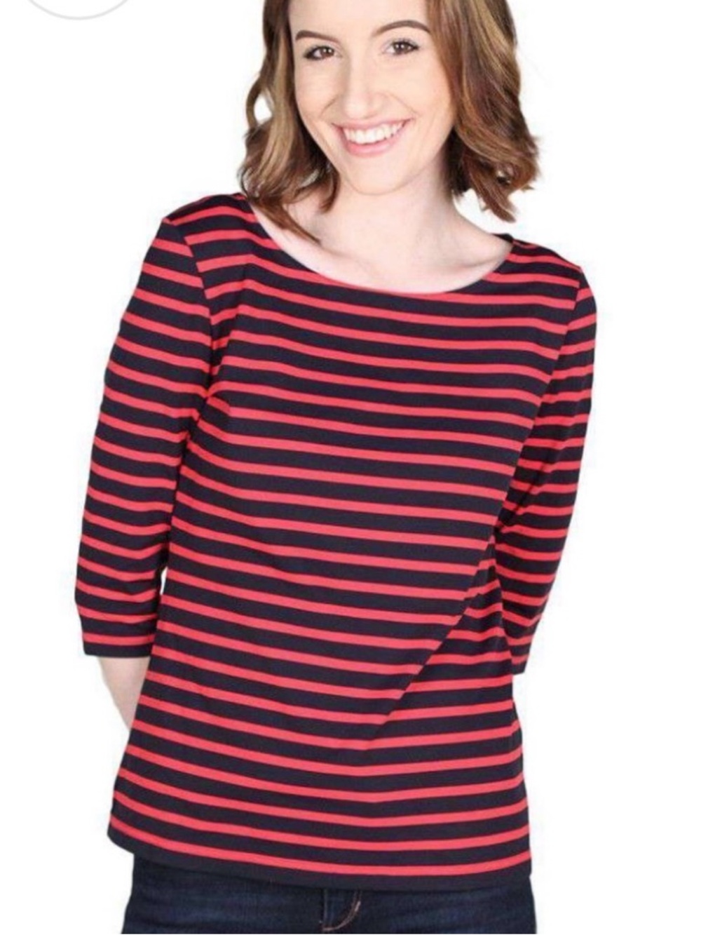 Saint James Breton Stripe top. size 10